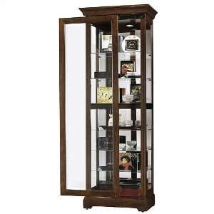 Howard Miller Martindale Curio Cabinet in Cherry Bordeaux   680 469 