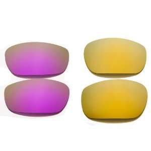   24K Gold + Purple Lenses For Oakley Jawbone