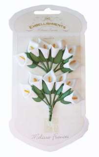 44 12508 Melissa Frances Wire Floral White Lily Detail Page
