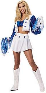 Deluxe Dallas Cowboys Cheerleader Adult Costume Watch out Tony Romo 