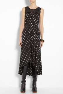 Marc by Marc Jacobs  Black Georgia Dot Tiered Skirt Jersey Dress by 