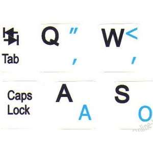    English White keyboard stickers for mini laptop
