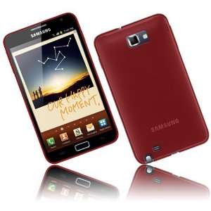  Modern Tech Durable Soft Red Gel Case for Samsung GT N7000 