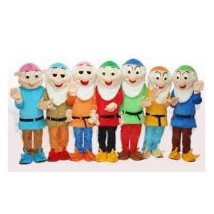  Snow Whites 7 Dwarfs All 7 Adult Mascot Costume 