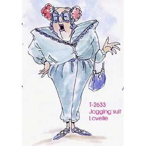  Jogging Suit Lovelle   Unmounted Rubber Stamps Arts 