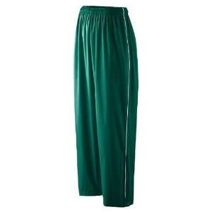Augusta Sportswear Micro Poly Youth Pant/Lined DARK GREEN/ WHITE YL 