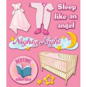  K&Company Baby Girl Bed Sticker Medley Arts, Crafts 