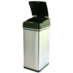   13 gallon Deodorizer Filtered Stainless Steel Sensor Trash Can  