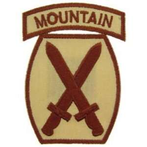  U.S. Army 10th Mountain Division Patch Brown 3 Patio 