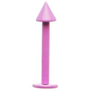  16 Gauge Pink Cone Labret Monroe Jewelry