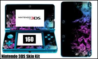   3DS Graphic Vinyl Skin Kit Works With Case or cover #160 Smoke  