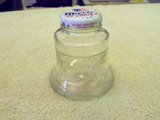 1776 1976 LIBERTY BELL GLASS CHERRY JAR WITH LID  