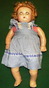 1930s Baby Georgene Composition 23 Antique Doll Great Condition 
