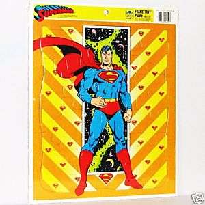   SUPERMAN~1989 Western Publishing Jigsaw Puzzle~Frame Tray~Game Toy~MIP
