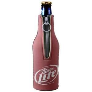   Lite Pink Beer Bottle Suit Koozie Huggie Cooler