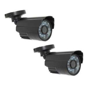  (2) Pack of 1/3 Sharp CCD IR Outdoor Security Bullet Camera 