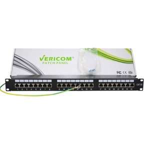  Patch Panel CAT5e 24 Port, Black