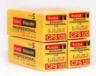 Kodak Type S Ektacolor Professional CPS 120 Print Film   4 Rolls Exp 
