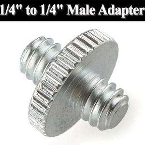 New 1/4 inch 1/4 Male to 1/4 Male Threaded screw Adapter Y111  