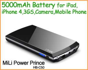 5000mAh MiLi Power Prince Battery F Mobile Phone,Camera  