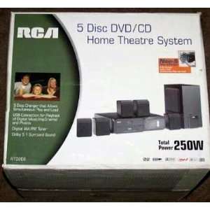  RCA 5 Disc DVD/CD Home Theatre System Electronics