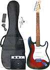 NEW RED OUTLAW ELECTRIC GUITAR + 5W AMP + GIG BAG CASE 