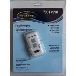   Fan & Light Remote Control + Receiver, includes 12 Volt Battery