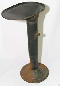   Industrial Machine Age Adjustable Steel Table Base Pedestal Leg  