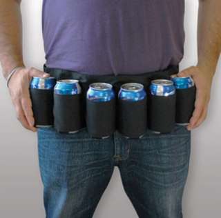   Your Black 6 Pack Holster Beer Can Bottle Belt Funny Novelty Gift Item