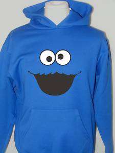 COOKIE MONSTER HOODY ADULTS AND KIDS 100% UNOFFICIAL  