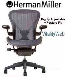 Herman Miller Aeron Desk Chair Steel PostureFit Size C  