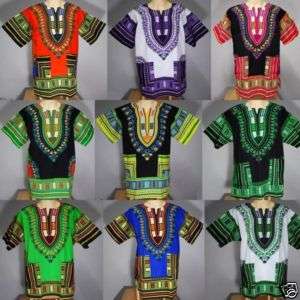 African Dashiki Shirt men Dress women CAFTAN Hippie  