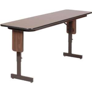   Adjustable Height Panel Leg Seminar Folding Table (24 x 96) Home