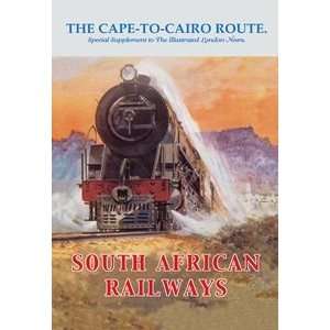 Cape to Cairo Route   South African Railways   Paper Poster (18.75 x 