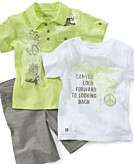    Kenneth Cole Kids Set, Little Boys Polo and Tee with Shorts 