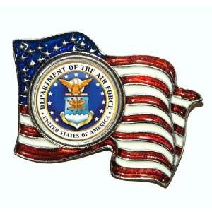  Armed Forces Colorized Quarter Flag Pin   Air Force Toys & Games