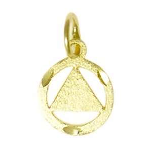Alcoholics Anonymous AA Symbol Pendant #48 1, 3/8 Wide, 5/8 Tall 