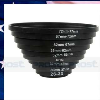 46 62 mm 46mm 62 mm 46 to 62 mm Step Up Ring Filter Adapter H063 