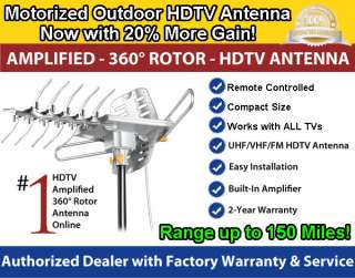 LAVA INDOOR/OUTDOOR AMPLIFIED HDTV ANTENNA DTV/VHF/UHF LAVASAT HD 2605 