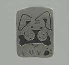 sterling silver far fetched dog love pin one day shipping