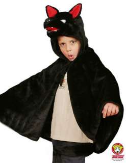 NEW* Kids Safari Black Wolf Cape Costume   Hooded Face & SeparateTail
