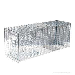 New Large Live Humane Animal Trap Dog Skunk FOX Racoon Opossum Cage 