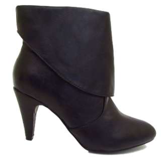 WOMENS BLACK ANKLE CUFF LADIES PIXIE BOOTS SIZES 3 9  