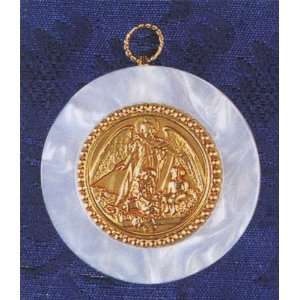  Gold Guardian Angel Crib Medallion Jewelry