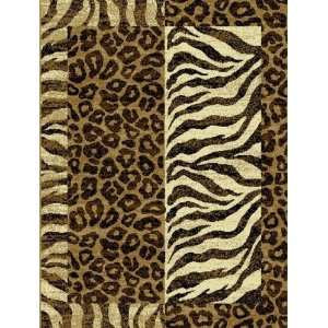  Animal Print Area Rugs 5x8 Carpet Leopard Tiger Gold 