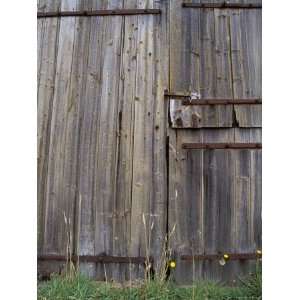  Dilapidated Antique Timber Doors and Bolts, on a Wooden Barn 