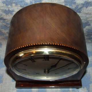   EMPIRE Antique Inlaid Mahogany Bracket Mantel Clock (65)  