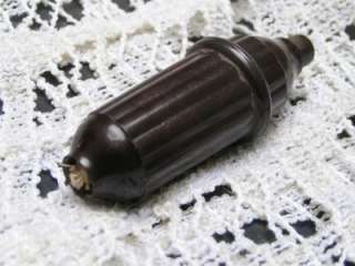 Vintage Brown Bakelite Push Button, Switch for Lamp  