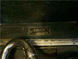 ANTIQUE DECCA WIND UP RECORD PLAYER PHONOGRAPH  