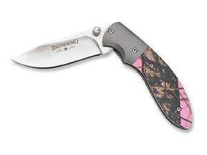   com   Browning 894 Brown For Her, MOBU Pink Single Blade Pocket Knife